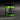 Rainbow Green Heart Flake