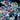 3D Neon Blue Triangle Flake