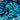 3D Blue Prismatic Flake