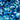 3D Blue Prismatic Flake