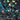 3D Diamond Night Blue Flake