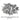Metallic Blattsilber Silver Metal Leaf
