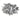 Metallic Blattsilber Silver Metal Leaf