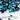 3D Diamond Chamaleon Ocean Flake